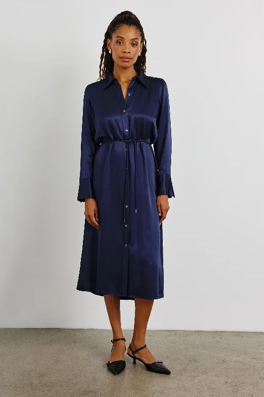 ANINA DRESS - NAVY