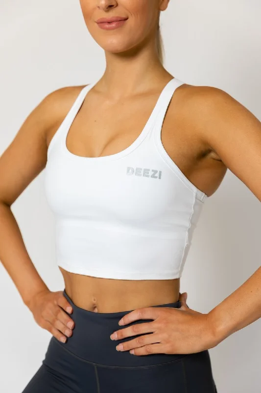 Deezi Active Extended Crop - White