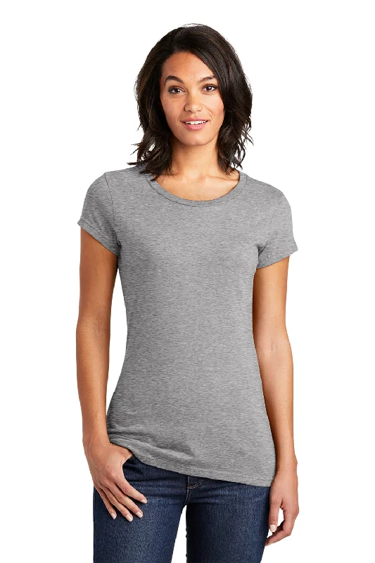 District Womens Very Important Short Sleeve Crewneck T-Shirt - Heather Light Grey