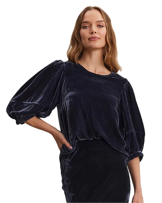 Velvet Nancy Silk Velvet Top