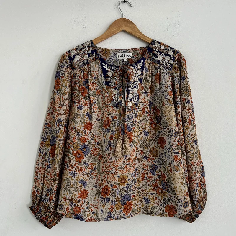 Lolita Embroidered Silk Blouse 174 - S