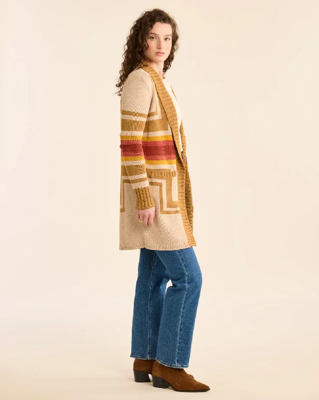 Extra Savings Harding Open Front Cardigan<br>Sandshell Multi