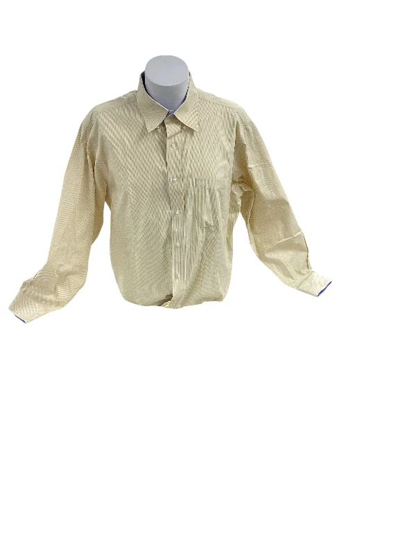 Paul Frederick Men's Shirt Yellow 17x34