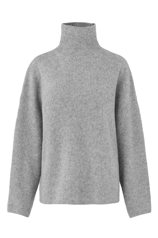 BEZ RIB KNIT - FLINT - SILK/CASHMERE