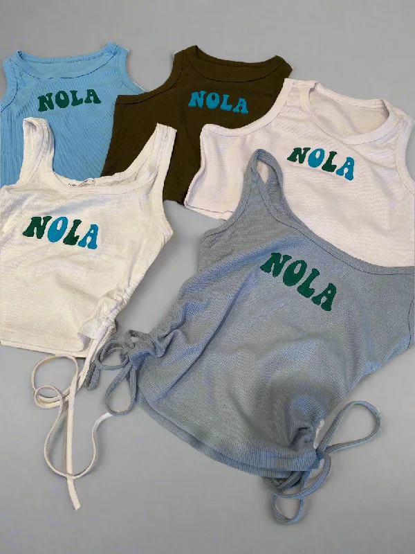 Nola Sinched Tie Tank