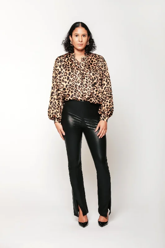 Leopard Print Jacinda Blouse