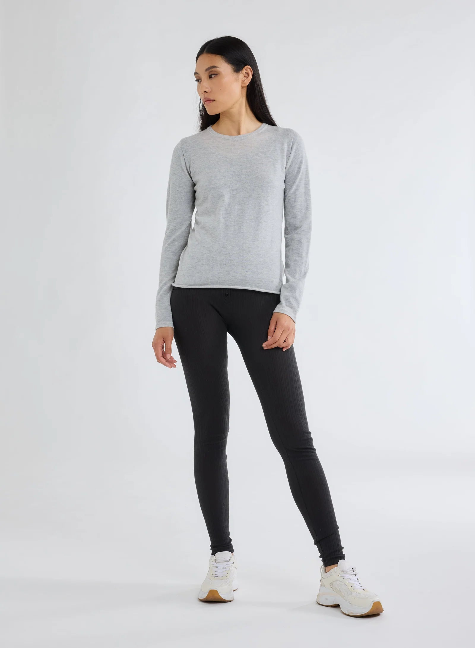 Majestic Filatures Cashmere Long Sleeve- Grey