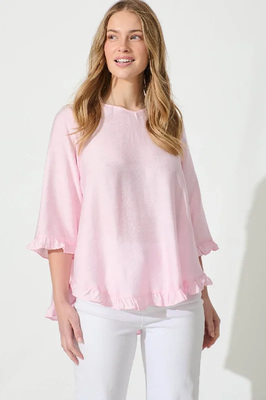 Gia Top in Pale Pink