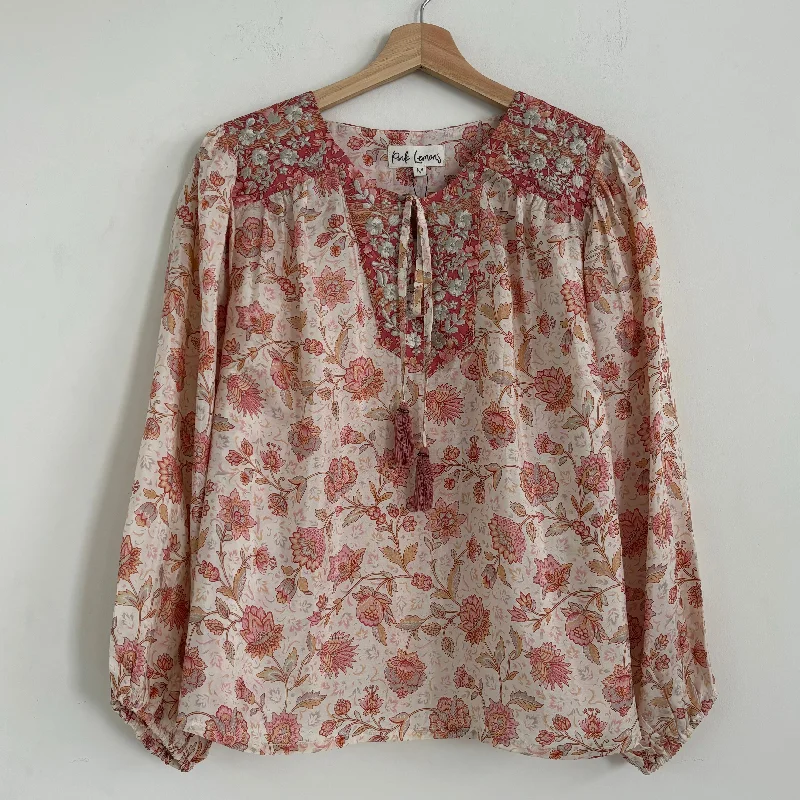 Lolita Embroidered Silk Blouse 144 - S