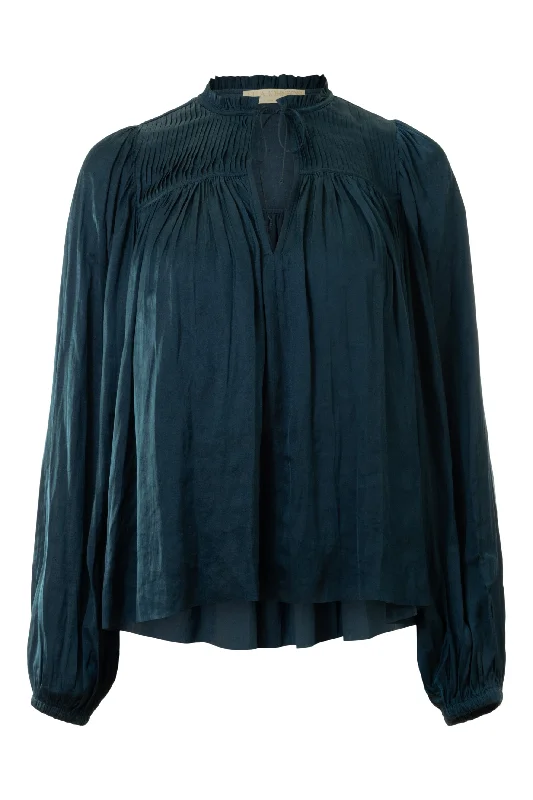 Ulla Johnson Freja Blouse in Neptune