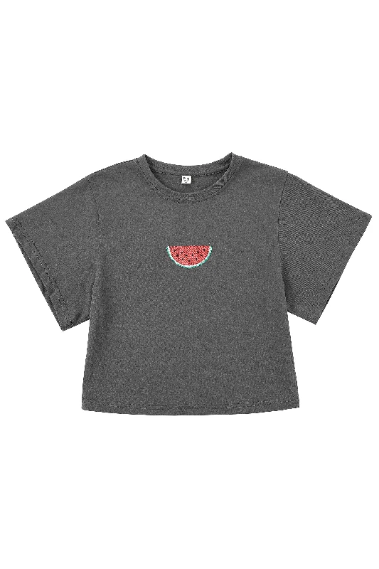 Watermelon Embroidered BENEFIT Tee