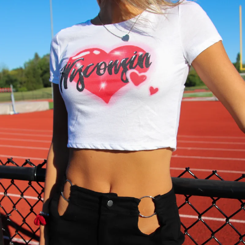 Wisco Airbrush Heart Freshman Tee