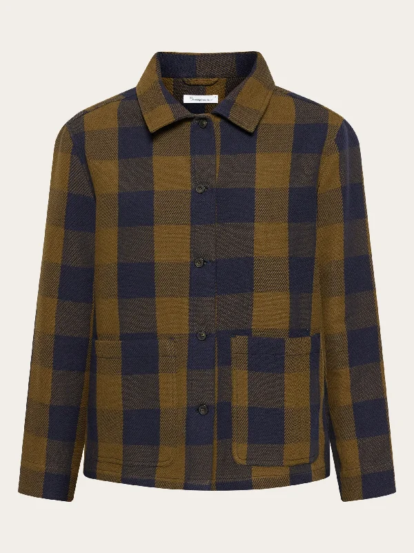 Classic check overshirt - GOTS/Vegan - Beige check