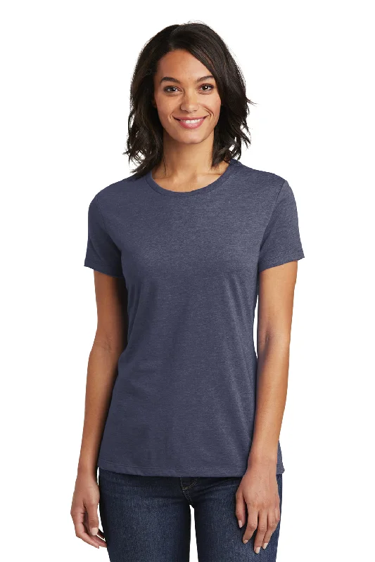 District Womens Very Important Short Sleeve Crewneck T-Shirt - Heather Navy Blue