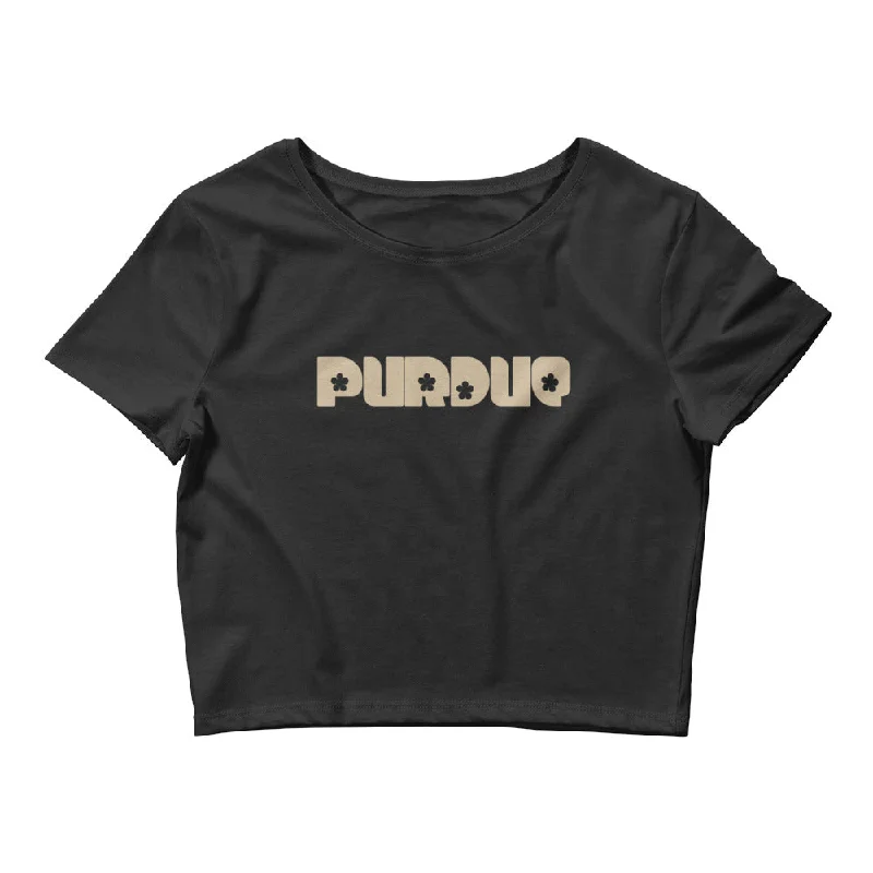 Purdue Flower Power Crop Tee