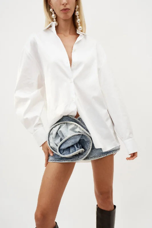 Oversized Cotton White Shirt