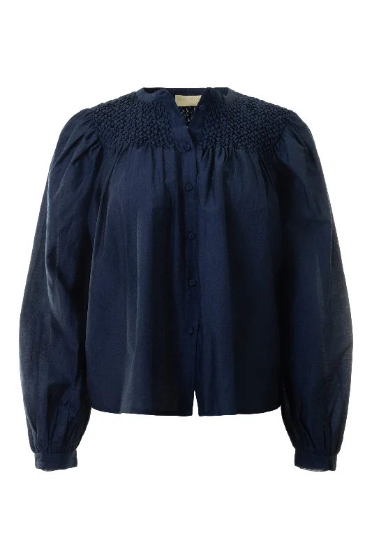 Ulla Johnson Soffia Blouse in Midnight