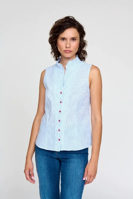 Bariloche Duala Sleeveless Soft Blue Blouse