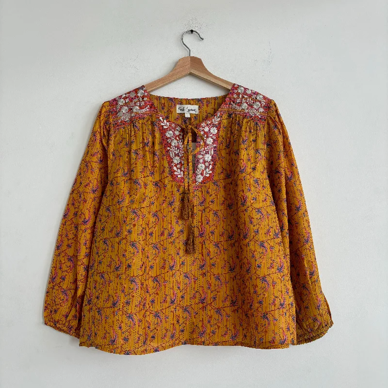 Lolita Embroidered Silk Blouse 112 - S