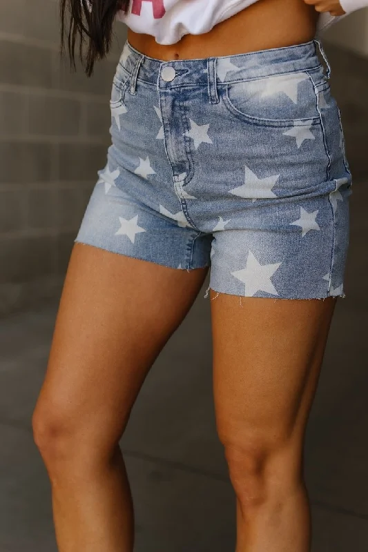 Denim Star Shorts