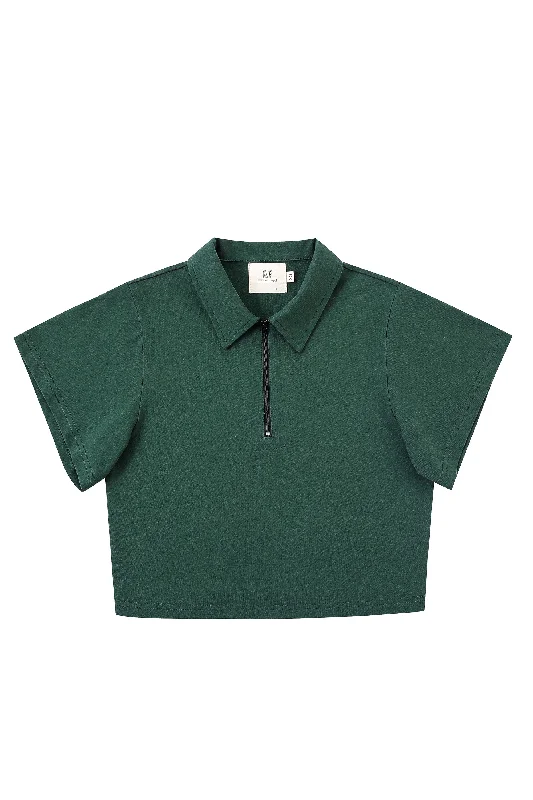 Green Zip Tommy Polo Shirt