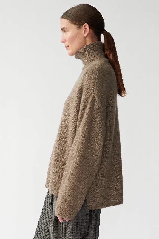 BEZ KNIT - HAZELNUT  - SILK/CASHMERE