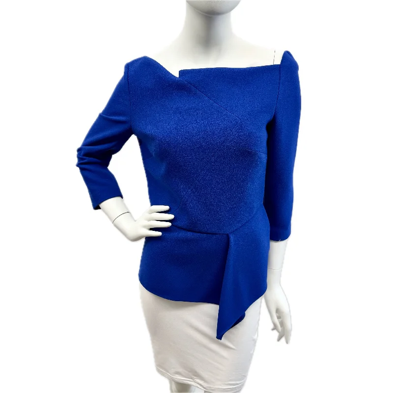 Roland Mouret Asymmetrical 3/4 Sleeve Top