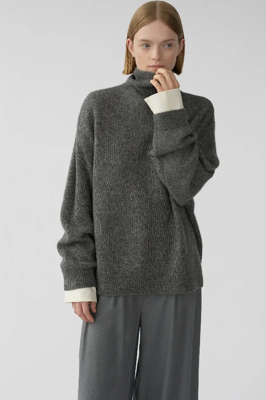 BEZ KNIT - THUNDER - SILK/CASHMERE