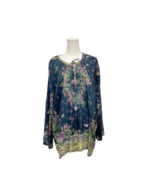 Johnny Was Women's Silk Tunic XL