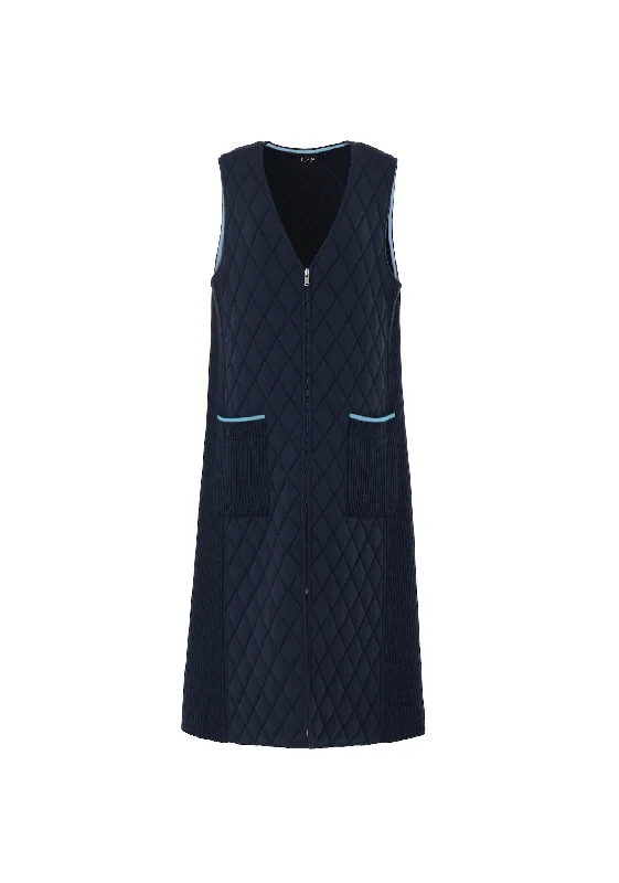Hurry In Merino Wool Quilted Knit Vest