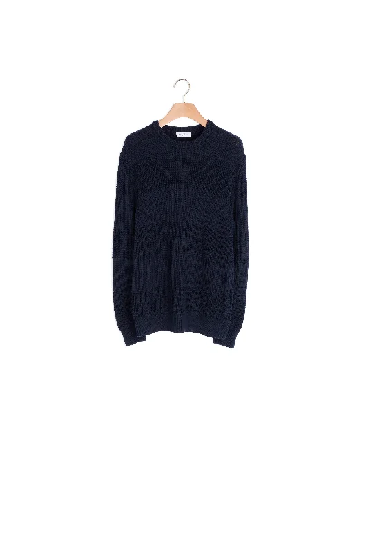 Pull col rond en coton