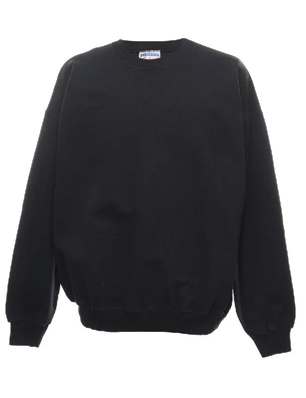 Black Plain Sweatshirt - XL