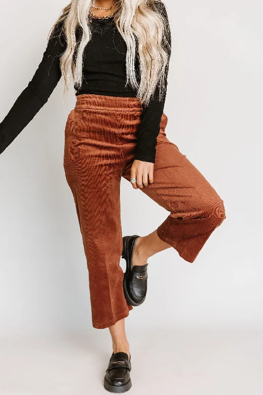 Jada Corduroy Crops - Mocha