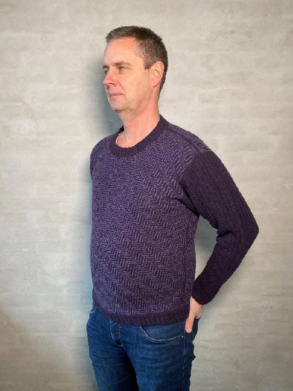 Now Available Brick mens sweater by Hanne Falkenberg, knitting pattern