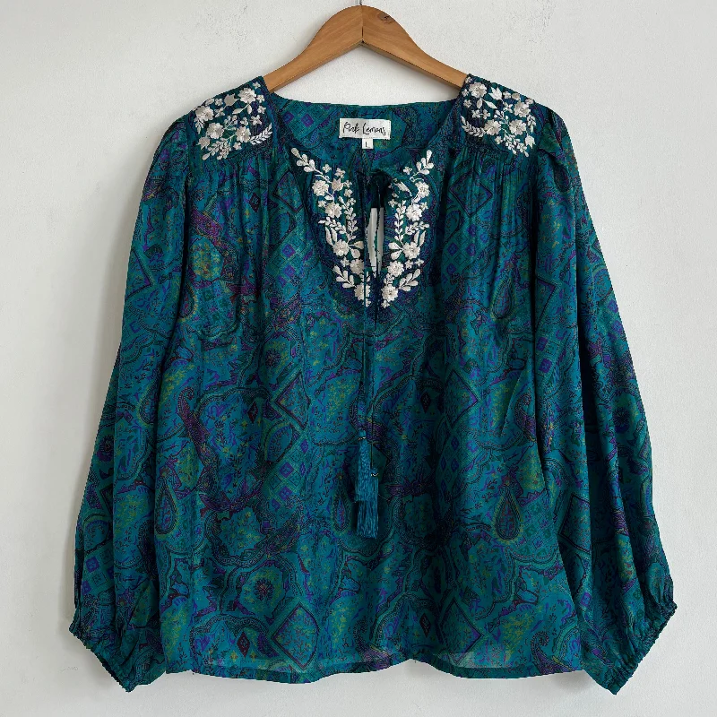 Lolita Embroidered Silk Blouse 113 - S